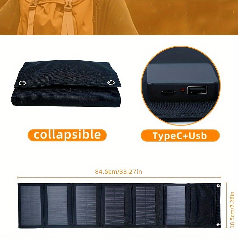 NNETM Foldable 60W Portable Solar Charging Panel-2