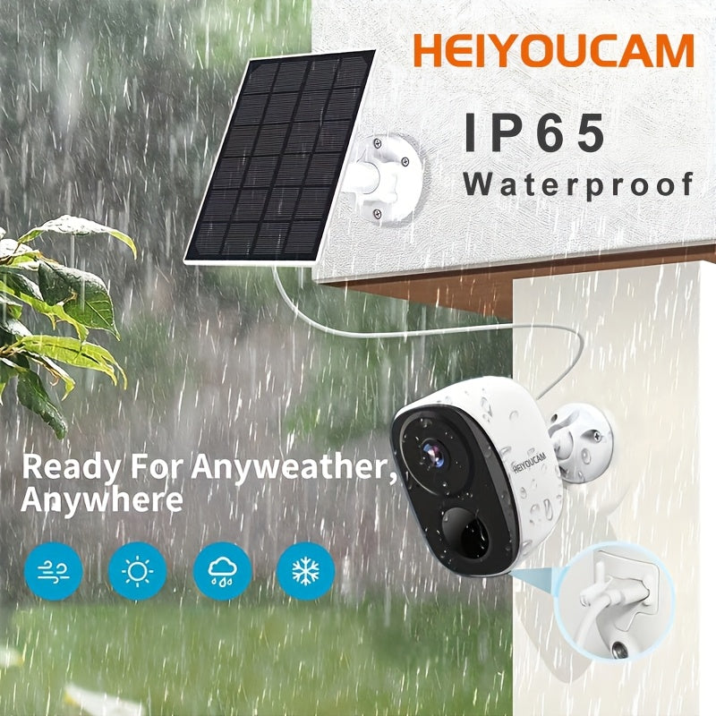 NNETM Wireless Solar Security Camera Outdoor (3MP Night Vision)-1