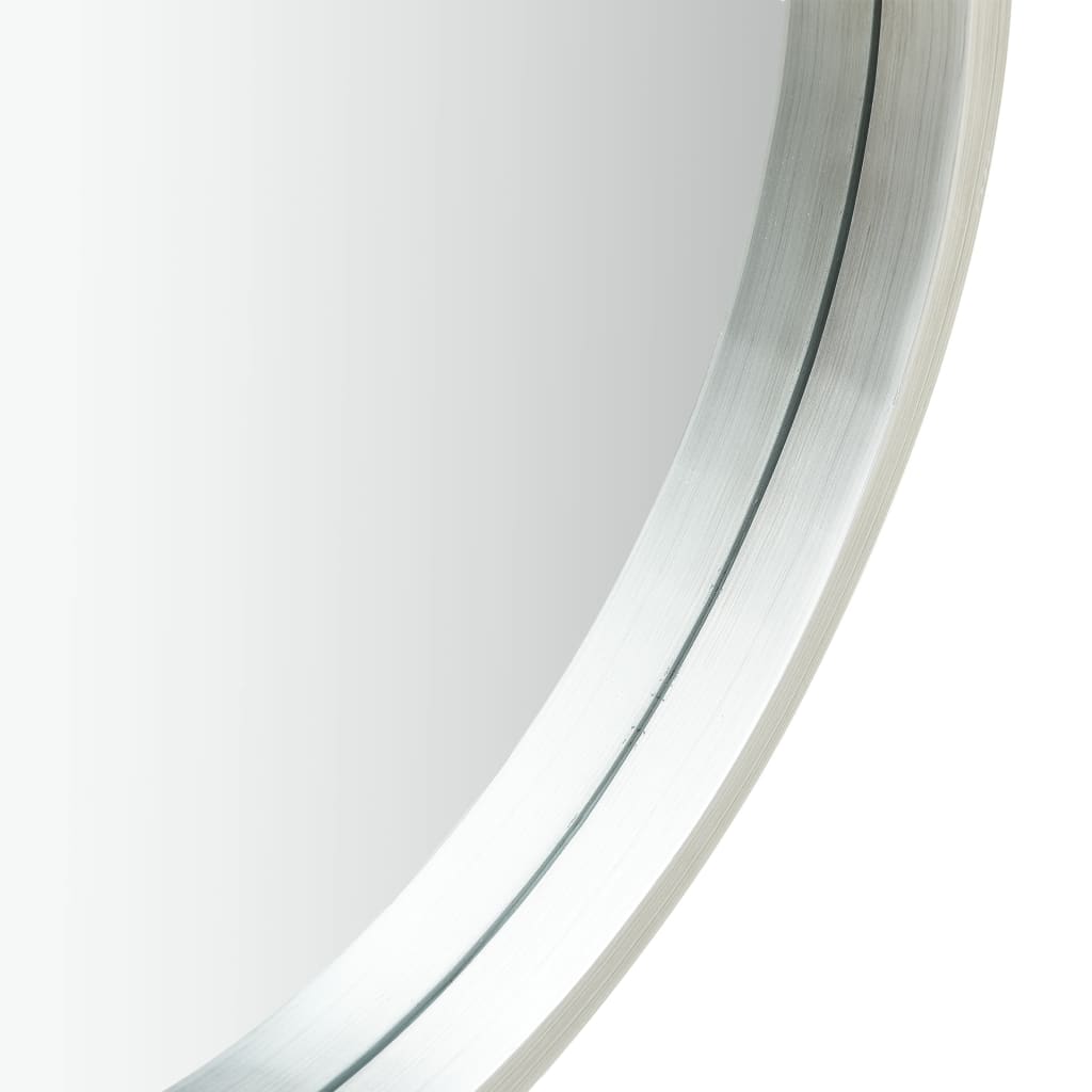 NNEVL Wall Mirror with Strap 60 cm Silver-2